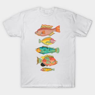 Surreal Silly Fish Friends T-Shirt